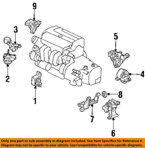 Honda oem 50840s7c980 engine torque strut mount-front mount