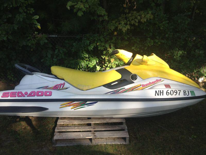 Yellow 1997 seadoo bombardier gti hull only !!!