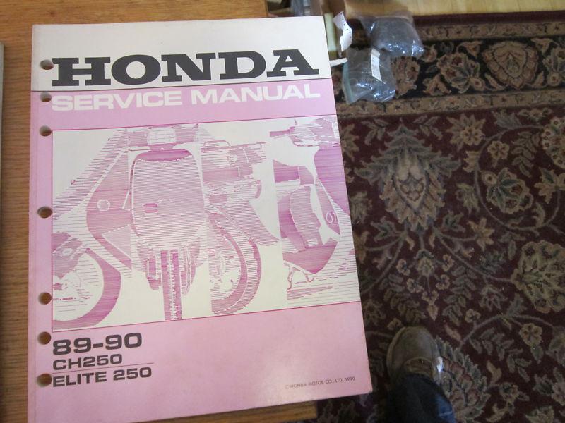 Honda  oem 1989 1990 elite 250 ch250 scooter factory shop manual