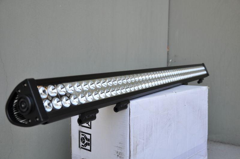 50" chrome ko off road led light bar 300w flood spot dually rigid 18,000 lumen