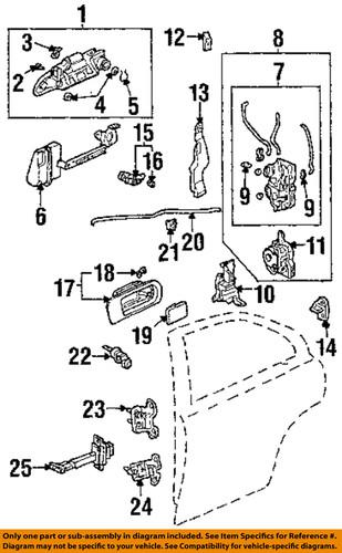 Honda oem 72115-s5a-003 trunk/trunk part/trunk lock actuator motor