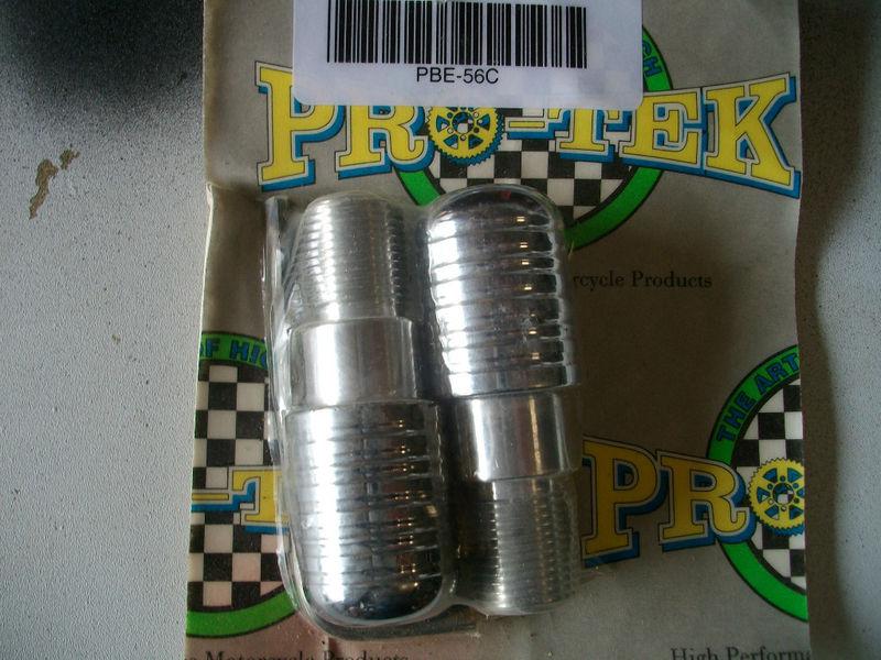 Pro-tek chrome bar ends pbe-56c yamaha r6 r1 - suzuki yamaha honda kawasaki 