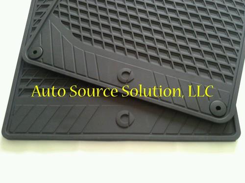 Genuine smart fortwo all season floor mats black with one year warranty set of 2