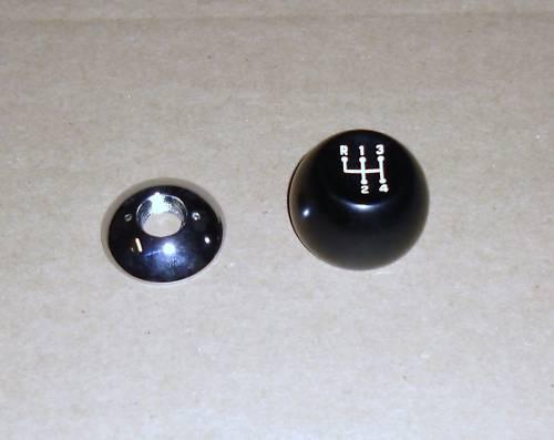 Ford 1962-67 galaxie 4-sp shift knob w/chrome base used