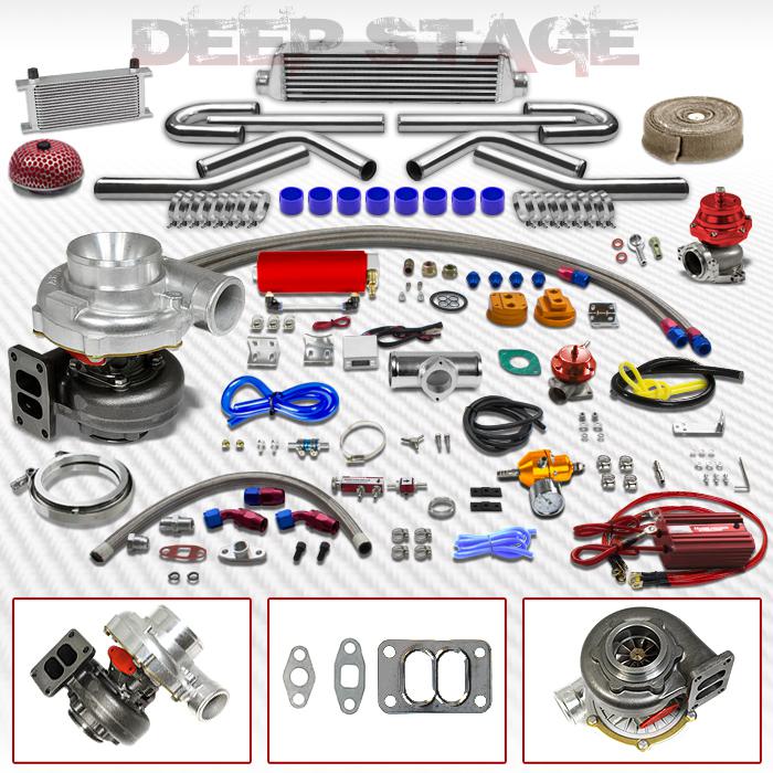 T70 t3 18pc turbo kit w/intercooler+blow off valve+wastegate+boost controller