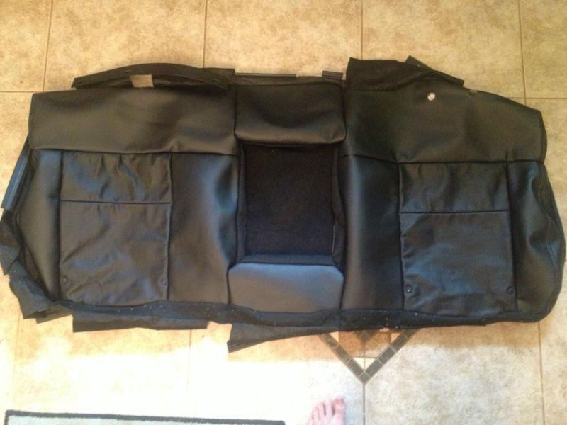 2006 ford f-150 super crew factory original rear upper seat cover (black leather