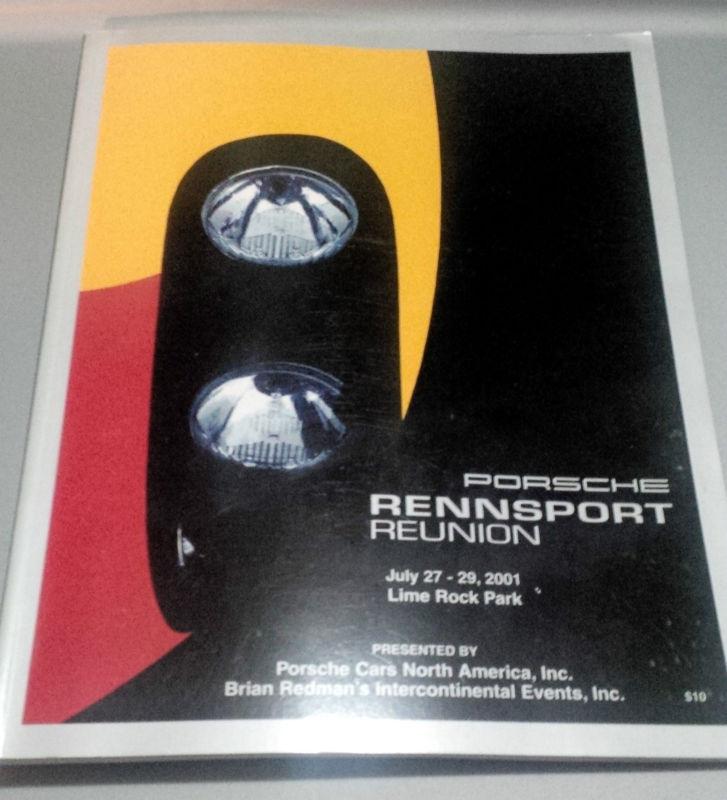 Porsche rennsport reunion lime rock park july 27-29 2001 program 