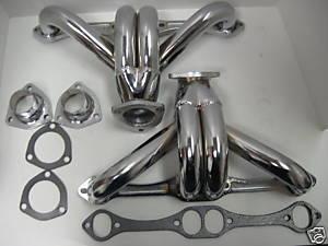 Sb chevy stainless street rod hugger headers heavy duty 283 305 350 400 v8 sale