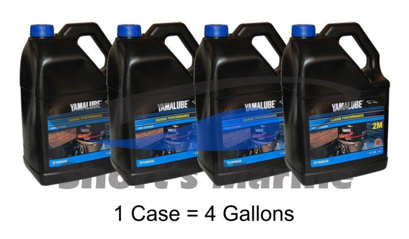 Yamaha yamalube outboard marine performance 2-stroke tcw-3 oil case of 4 gallons