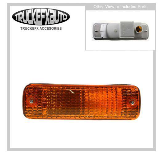 Side marker light with bulbs new amber lens right hand rh passenger 33300se0a02