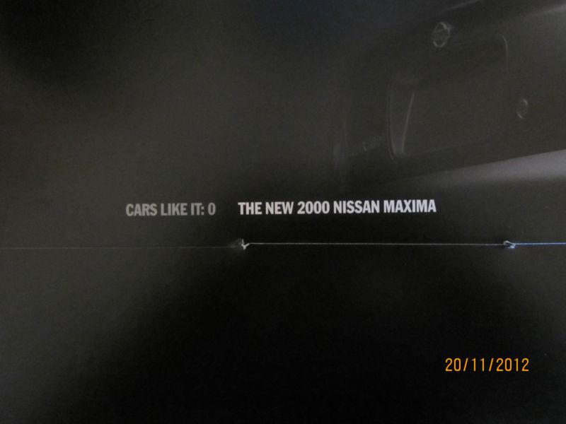 2000 nissan maxima brochure