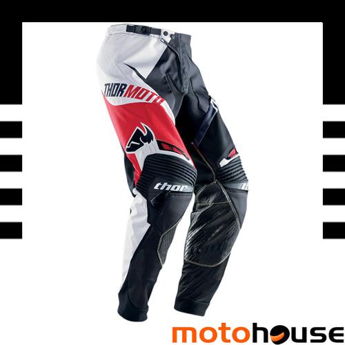 Thor mens core razor pants mx offroad dirt motocross red white black 