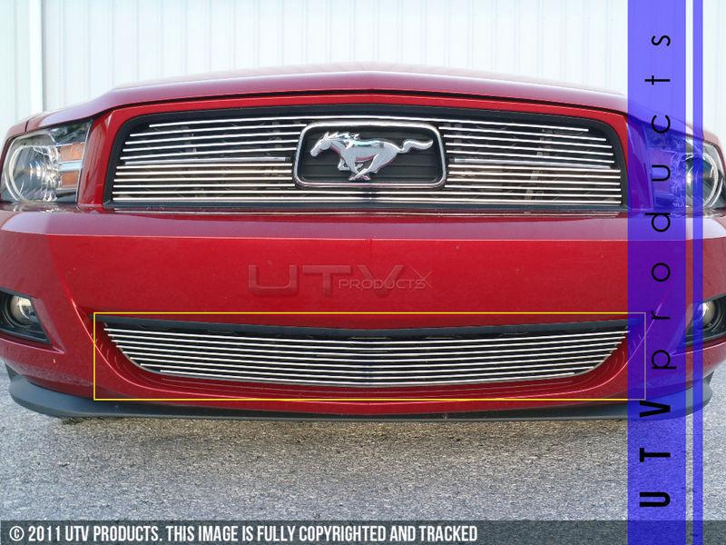 2010 - 2012 ford mustang v6 w/ pony package billet grille bumper custom 10 11 12