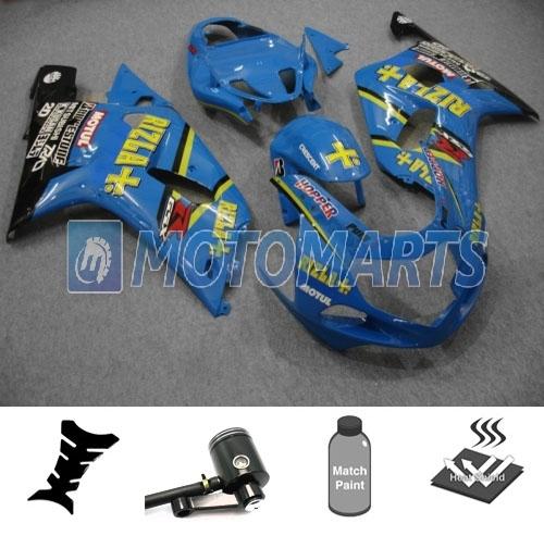 Bundle inj fairing with brake fluid reservoir for suzuki gsx r 1000 k1 01 02 aa