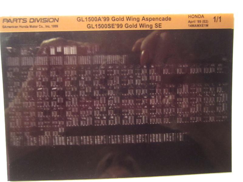 1999 honda motorcycle gl1500a se gold wing microfiche parts catalog gl 1500 a 