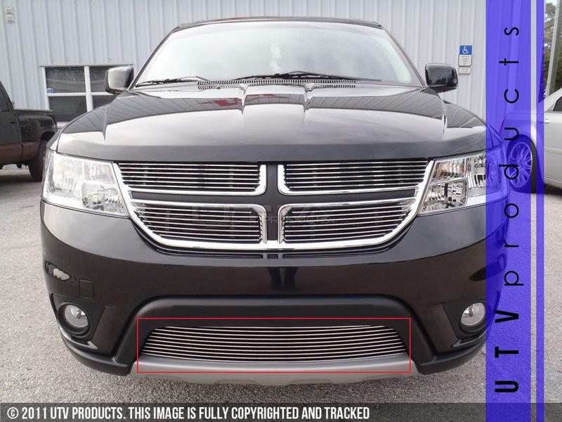 2011 2012 dodge journey r/t 1pc bumper chrome billet grille kit custom overlay 