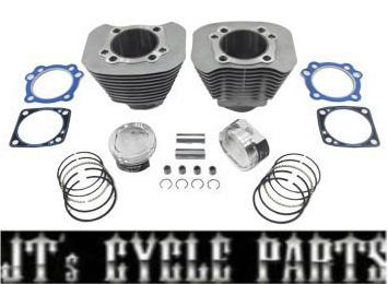 1200cc cylinder & piston conversion kit silver harley davidson sportster 2004 up