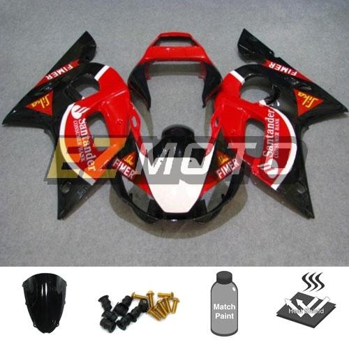 Inj fairing pack with windscreen bolts for yamaha r6 1998 1999 2000 2001 2002 aw