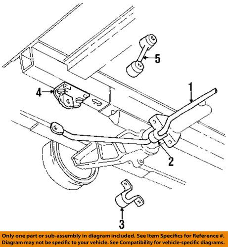 Mopar oem 4684171ab stabilizer bar-stabilizer bar bracket