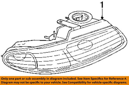 Mopar oem 4857150ad headlight-headlamp assembly