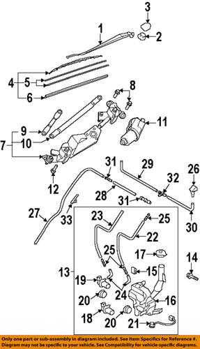 Mazda oem td1167330 windshield wiper blade/wiper blade