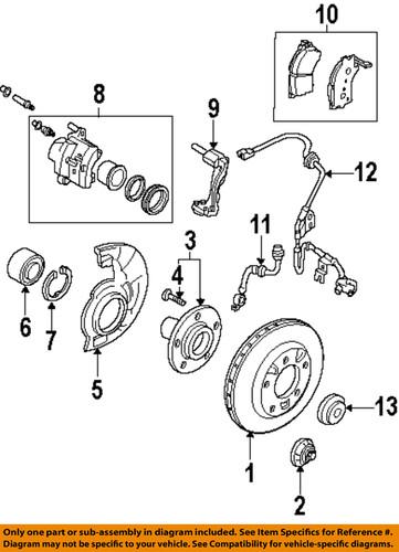 Mazda oem gpya3323zg disc brake pad/brake pad or shoe, front