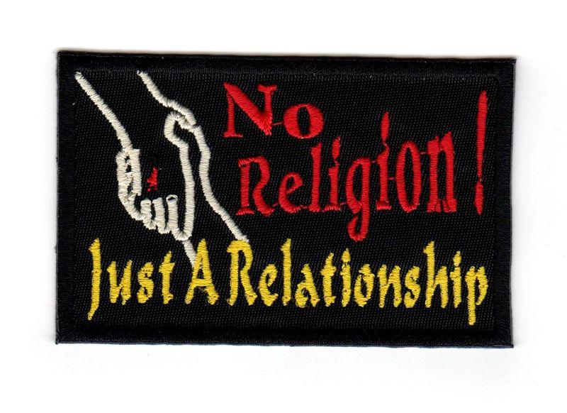 No religion just a relationship - christian mc / mm vest, jacket biker patch