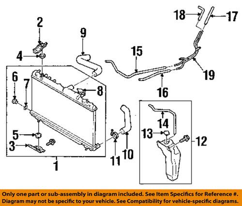 Subaru oem 45161fe000 radiator coolant hose/upper radiator hose