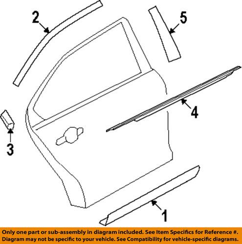 Ford oem ag1z54255a60b exterior-rear-upper molding