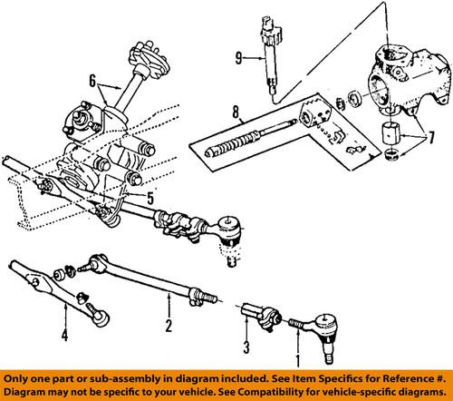 Ford oem 6c2z-3a130-b tie rod/steering tie rod end