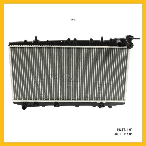 1991-1993 nissan nx 91-93 l4 1.6 radiator manual 1995-1998 200sx 95-98 mt