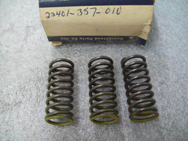 Genuine honda clutch spring (3) cr250 mr250 mt250 22401-357-010 new nos