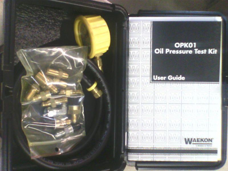 Oil pressure test kit for engines by waekon model opk01