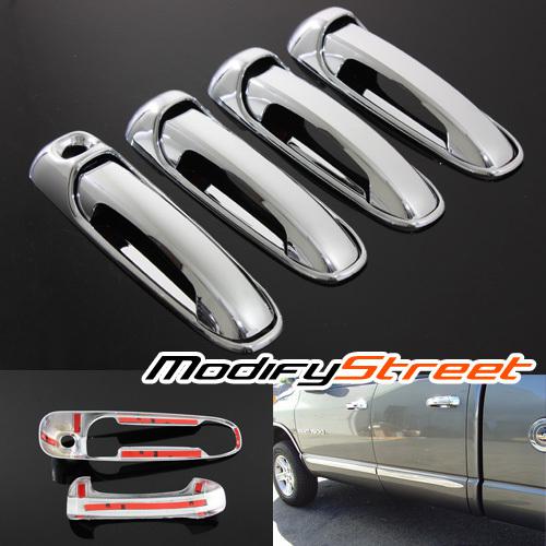 99-04 jeep grand cherokee/liberty glossy door handle covers chrome kit