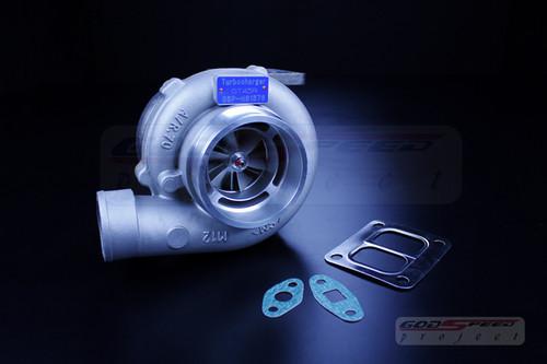 Gt45 ported shroud turbo/70 comp/1.00 trim/t4 flange/v-band /twin scroll/600hp+