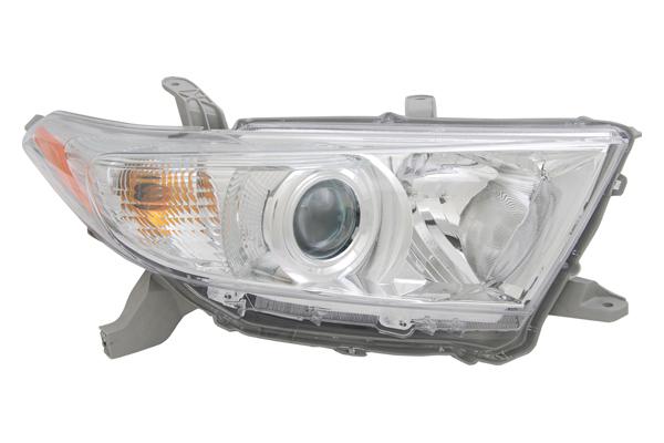 Tyc 20-9169-00 toyota highlander right replacement headlight assembly