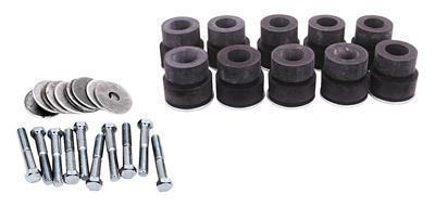 Original parts group sb615k body bushings rubber black pontiac kit