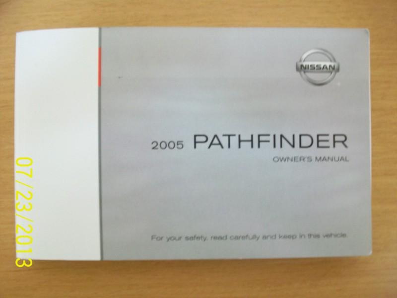 2005 nissan pathfinder owners manual