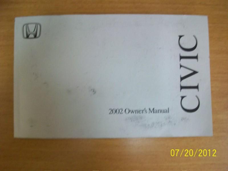 2002  honda civic sedan   owners manual 