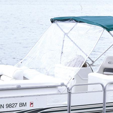 Marine mooring rainshield for bimini top - clear - 8'w x 5'h 34041850