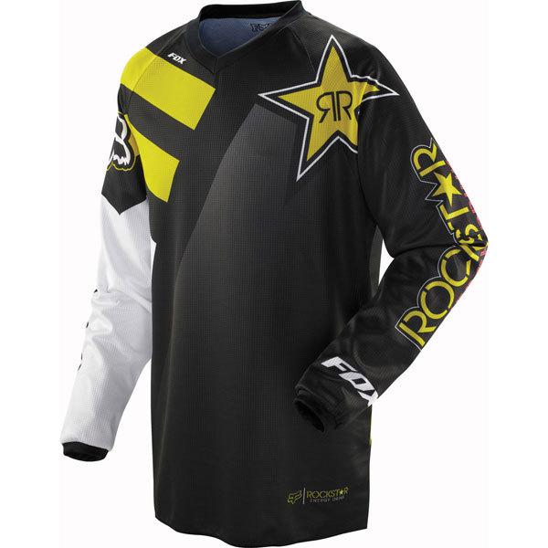 Yellow s fox racing hc rockstar jersey 2013 model