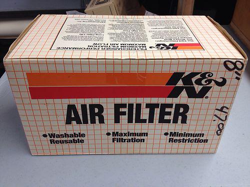 New k&n air filter part # re-0810 universal 3"flg, 6"od b,4-5/8"od t,9"l