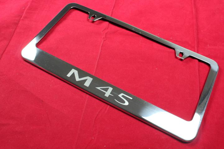 Infiniti m45 license plate frame stainless steel chrome