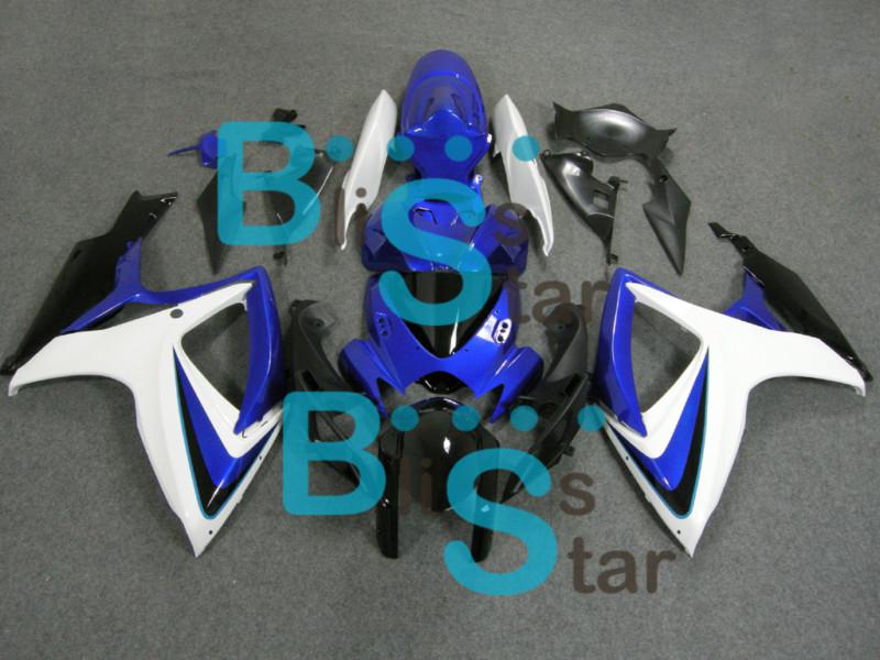 Suzuki 06 07 2006-2007 gsx-r gsxr600 gsxr750 gsxr 600 750 fairings set 53 w2