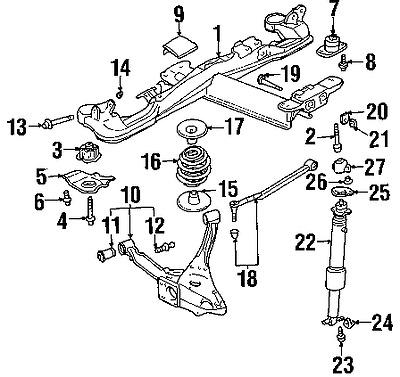 Cadillac 14041649 genuine oem factory original lateral arm nut