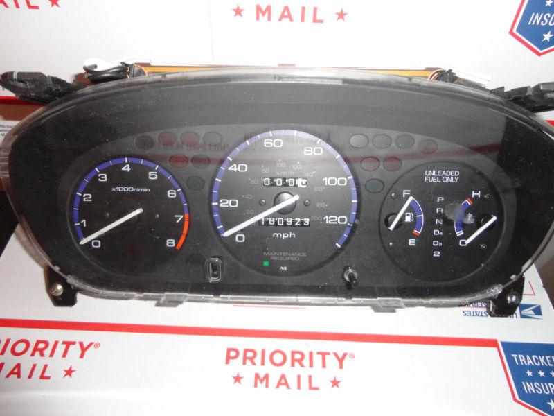 1996 - 2000 honda civic instrument cluster tach gauges 180k miles automatic oem