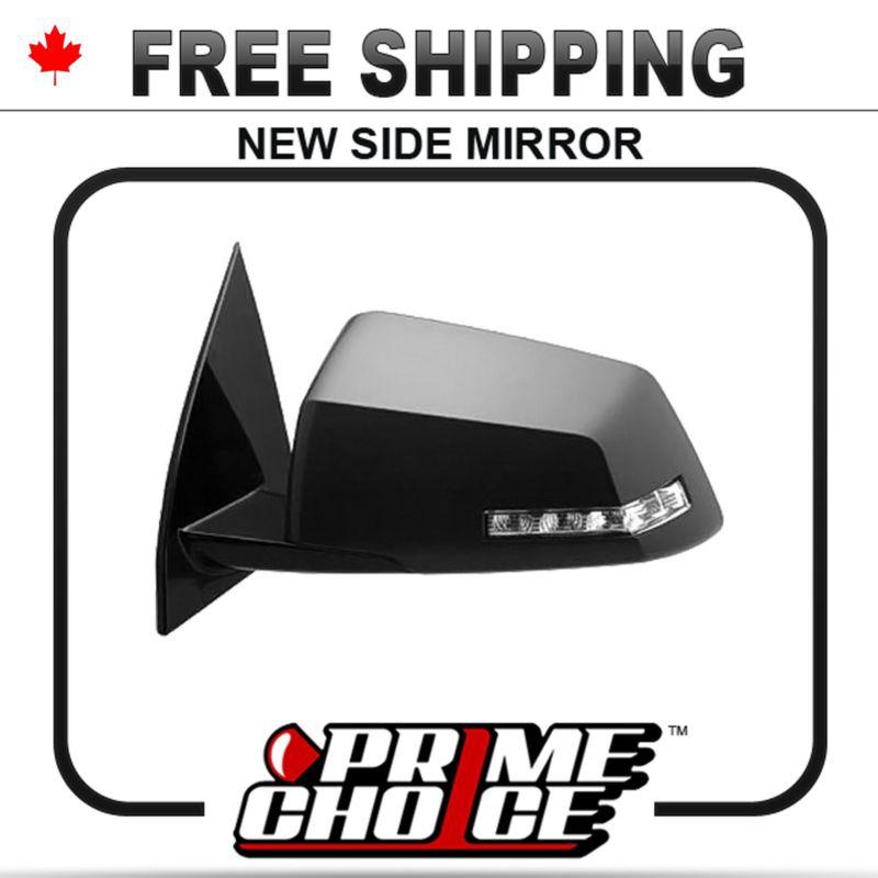 New manual black passenger side view mirror jeep wrangler  right door rh