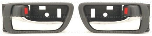 2002 thru 2006 inside door 2 ( lh & rh ) handles  fits: toyota camry