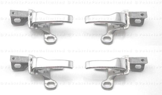 4 pcs ( left & right ) inside door handles fits: mercedes w123 230 240 280 300 d