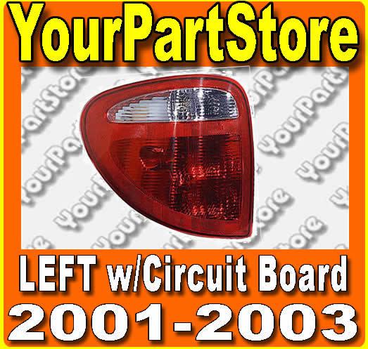 01-03 caravan voyager  rear tail light brake lamp assembly driver side left